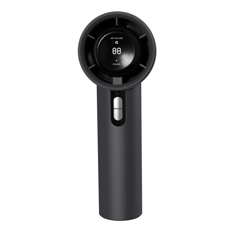 Portable Silent Fan with 12-Hour Battery Life and 1-100 LED Display, USB Rechargeable, Ideal for Outdoor Activities such as Camping, Hiking, Fishing, and Hunting