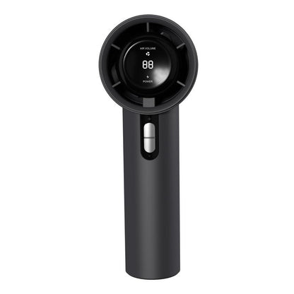 Portable Silent Fan with 12-Hour Battery Life and 1-100 LED Display, USB Rechargeable, Ideal for Outdoor Activities such as Camping, Hiking, Fishing, and Hunting