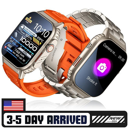 Military-Grade Smartwatch for Fitness & Health with Bluetooth Calling