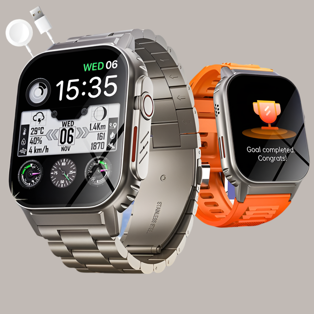 Military-Grade Smartwatch for Fitness & Health with Bluetooth Calling