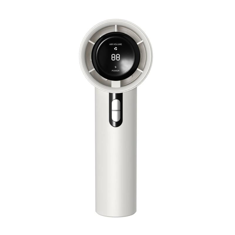 Portable Silent Fan with 12-Hour Battery Life and 1-100 LED Display, USB Rechargeable, Ideal for Outdoor Activities such as Camping, Hiking, Fishing, and Hunting