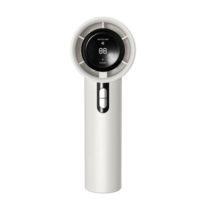 Portable Silent Fan with 12-Hour Battery Life and 1-100 LED Display, USB Rechargeable, Ideal for Outdoor Activities such as Camping, Hiking, Fishing, and Hunting